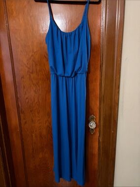 Blue Sleeveless Romper